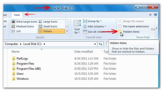 How To Enable Hidden Files On Windows Explorer