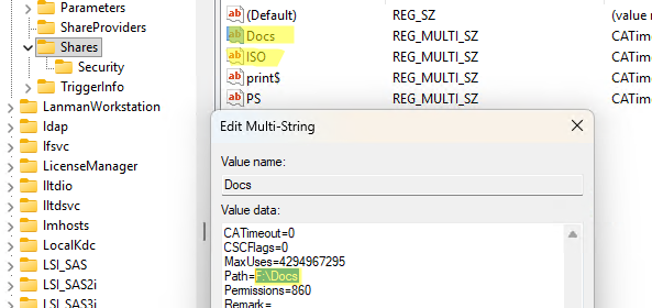Миграция сетевой папки на другой компьютер Windows - замена пути к папке