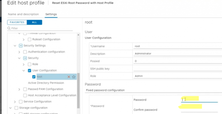 Vmware esxi сбросить пароль root