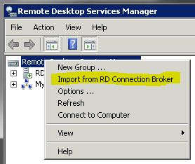 Консоль Remote Desktop Services Manager