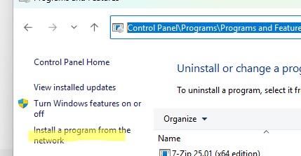 Windows 11 : GPO установка программы из сети