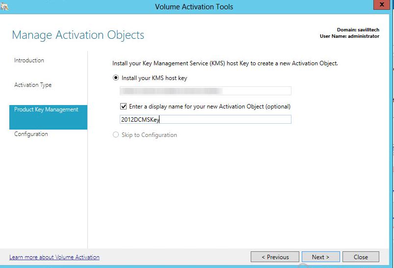 Активация ключа KMS Host key - по Microsoft Volume Licensing