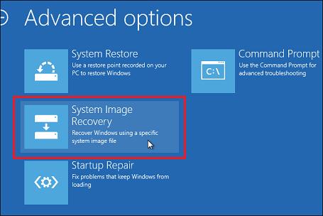 system image recovery windows 8
