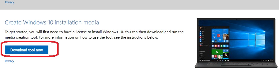 windows 10 media creation tool