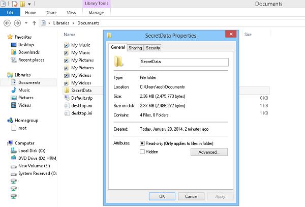 windows 8 efs шифрование объектов файловой системы 