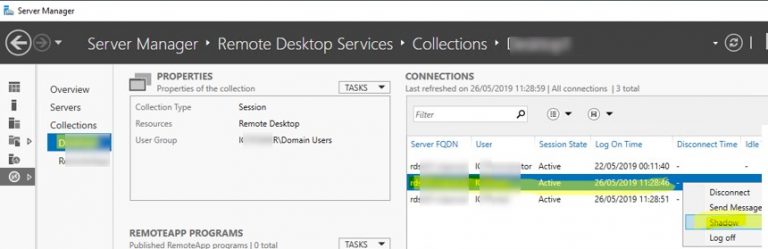 RDS Shadow: теневое подключение к RDP сеансам пользователей в Windows ...