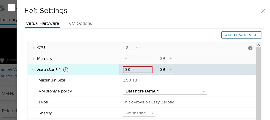 Vmware уменьшить размер диска виртуальной машины vmware