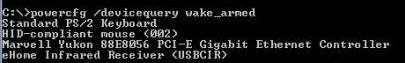 powercfg devicequery wake_armed - Какие утсройства могут выводить Windows 8 из спящего режима