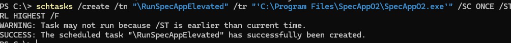 schtasks: команда создания задания планировщика запуска программы с правами админа но подавлением UAC