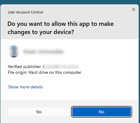 Запрос повышения привелегий UAC