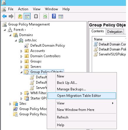 Open Migration Table Editor