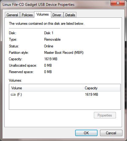 Removable Volume - USB disk