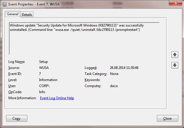 Servicing stack update for windows 10 удалить