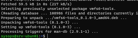 установка vmfs6-tools linux ubuntu
