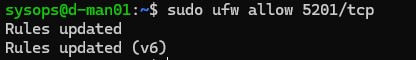 linux: открыть порты в файерволе для iperf3