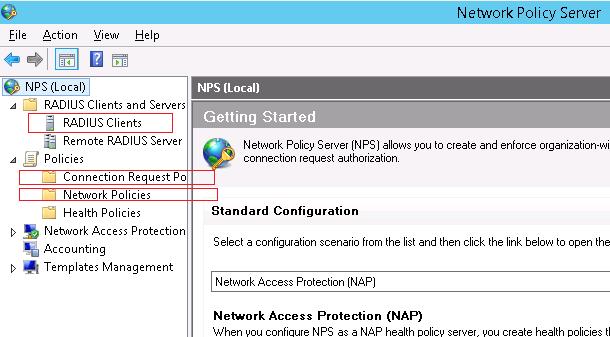 mmc консоль управления Network Policy Server