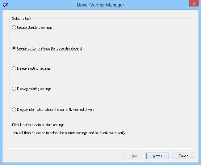 Проверка драйверов на наличие ошибок с Driver Verifier