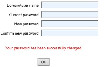 rdweb сброс пароля пользователя Your password has been successfully changed