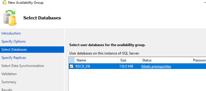 перенести базу данных RDS Connection Broker в кластер SQL Always On