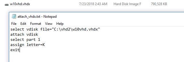 Автоматическое монтирование VHDx дисков в Windows