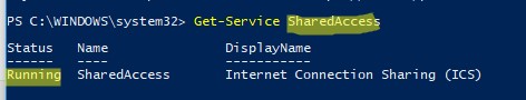 служба Internet Connection Sharing ICS должна быть запущена для работы точки доступа на windows 10 и 11