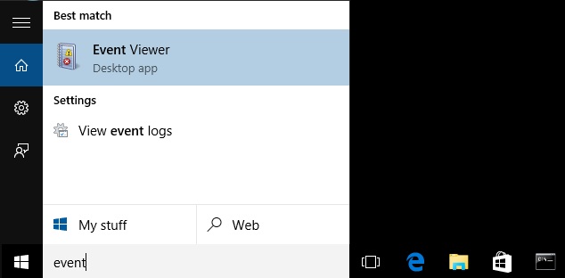 Windows 10 Event Viewer
