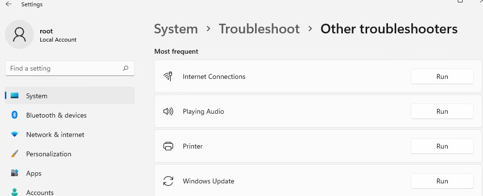 windows 11 исправление ошибок в windows update troubleshooter