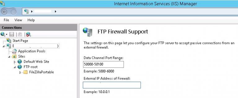 ftp firewall support