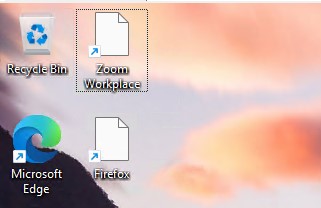 белые ярлыки приолжений вместо иконок на рабочем столе Windows 11