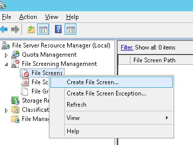 Create File Screen