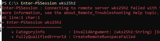 Enter-PSSession доступ для не администраторов запрещен