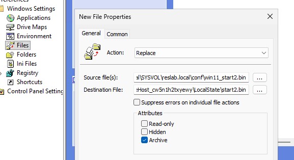 Групповые политики - скопировать файл start2bin с макетом меню пуск на другие компьютеры