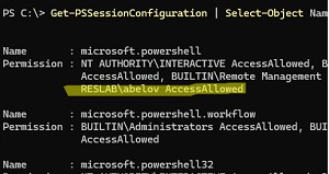 Права для использования удаленного powershell