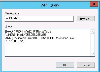 Код WMI запроса на выборку по IP адресу