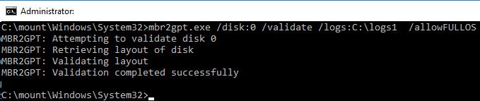 mbr2gpt convert table style