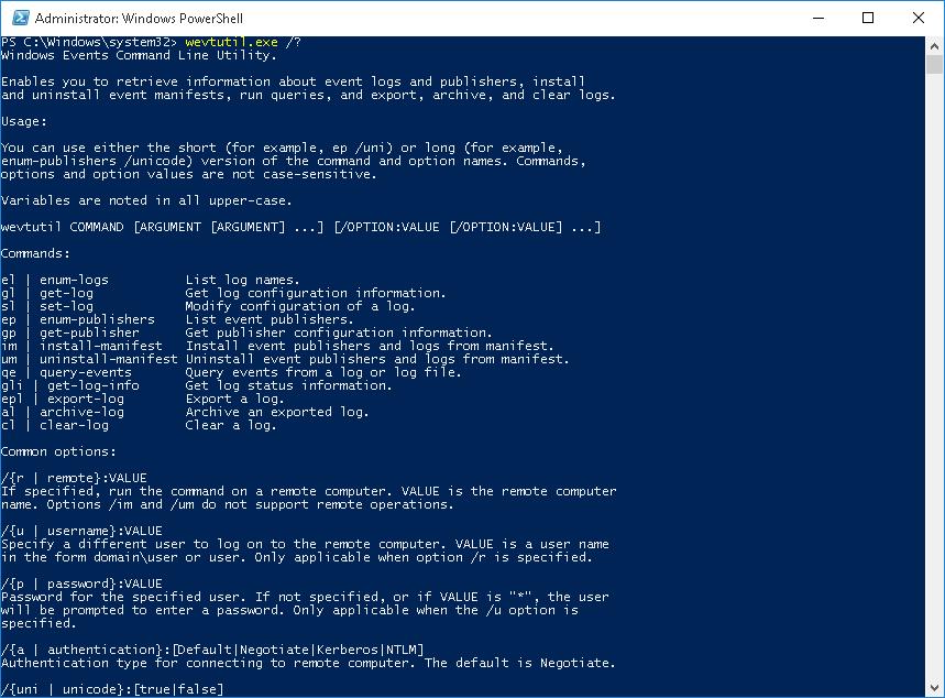 Windows events. Wevtutil. POWERSHELL как удалить. Windows event log. Wevtutil.exe резервирование.