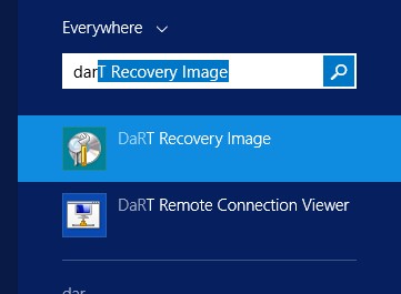 DaRT Recovery Image.