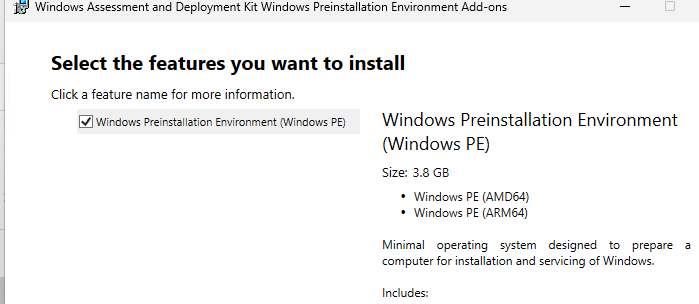 Windows PE add-on для Windows ADK 