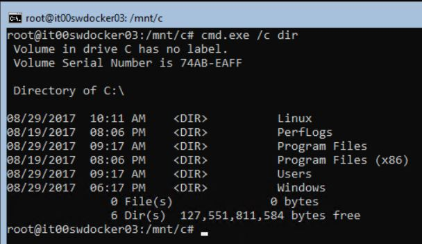 Запуск команд Windows из Linux 