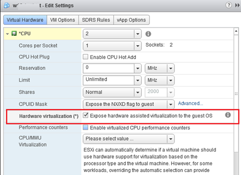 Expose hardware assisted virtualization to the guest OS