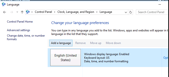 Windows Server 2016 - добавить язык интерфейса