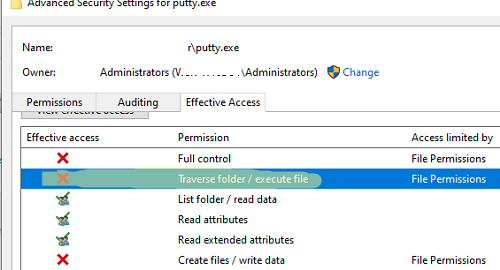 ntfs разрешения на exe файл - нельзя запустить файл, нет разрешений