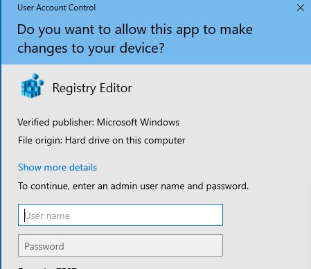 запрос пароля администратора при запуске программы в windows 10