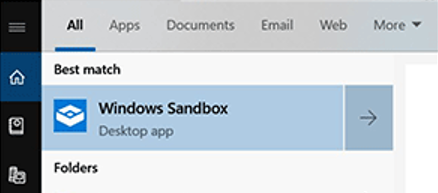 запустить windows sandbox (песочницу)