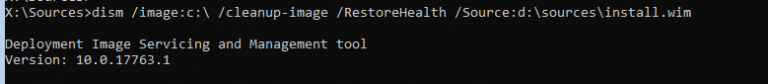 Image restorehealth. DISM.exe /online /Cleanup-image /RESTOREHEALTH ничего не происходит.