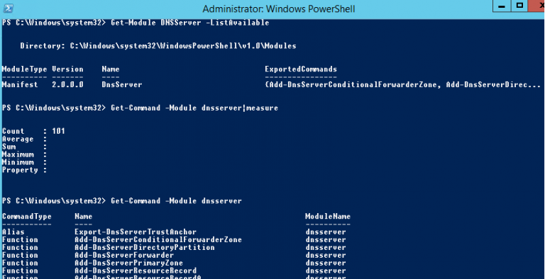 Создание dns записи powershell