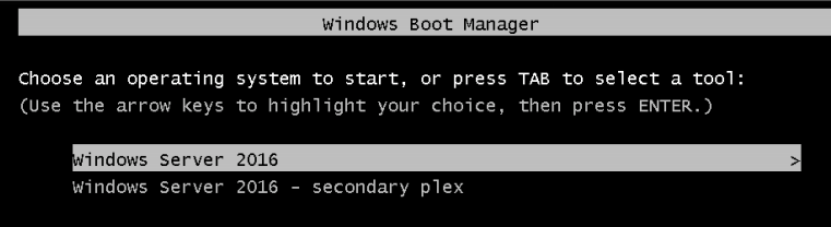 windows server 2016 secondary