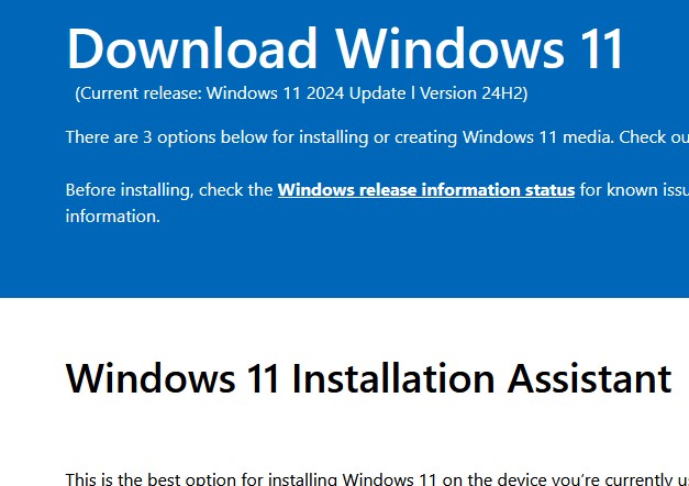 Апгрейд билда через Windows 11 Installation Assistant 