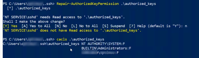 Repair-AuthorizedKeyPermission authorized_keys