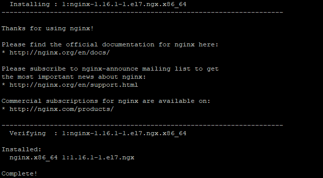 установка nginx веб-сервера в centos linux